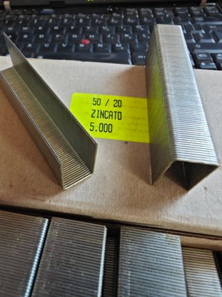 10000 Punti Metallici Zincati 12-20mm