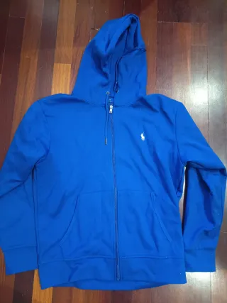 Sudadera Polo Ralph Lauren con capucha azul