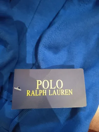 Sudadera Polo Ralph Lauren con capucha azul