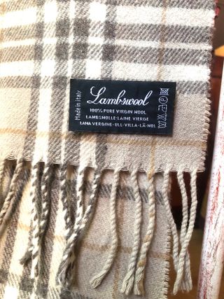 Conjunto Bufandas Lambswood, Benetton y Cosima 