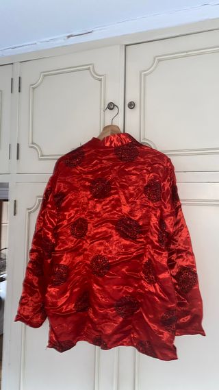 Camisa estilo kimono roja