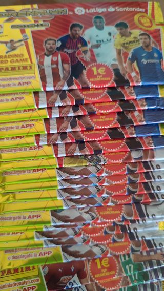 Sobres Panini Adrenalyn XL 2018-2019 sin abrir