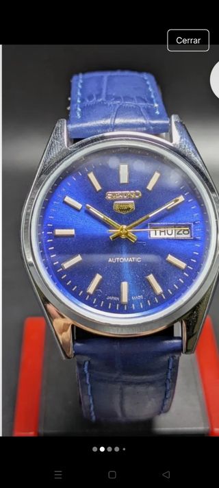 Reloj Seiko Automático Azul