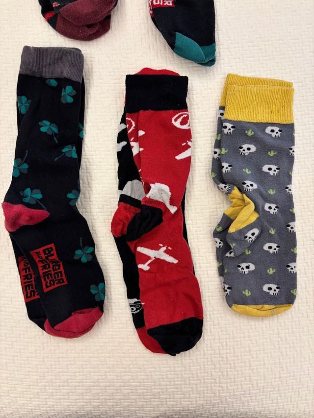 Calzini Burger & Fries Fantasie Varie Taglia 42/44