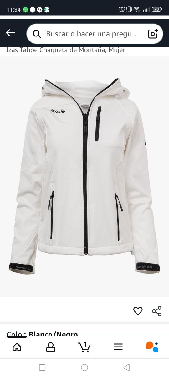 OFERTAAAAA Chaqueta Izas Tahoe Montaña Mujer L