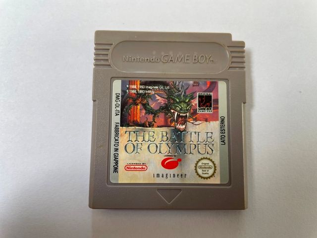 The Battle of Olympus Nintendo Gameboy Dmg-Ol-Ita