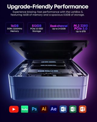 Mini PC Chuwi Larkbox S - i3 16GB RAM 512GB SSD 
