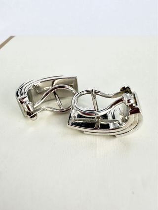 Pendientes Oro Blanco 18k Diamantes