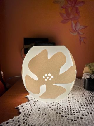 Lampada decorativa floreale