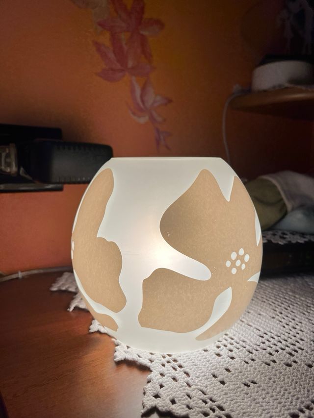 Lampada decorativa floreale