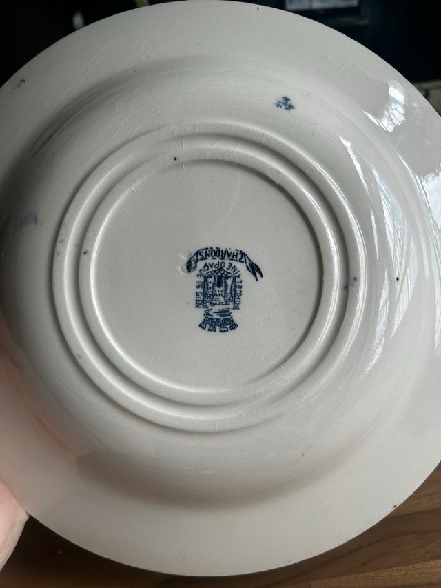 Plato hondo Gien porcelana opaca