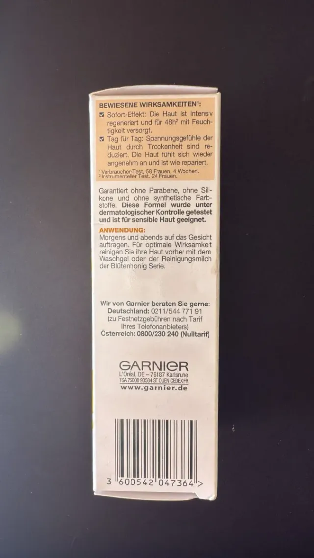 Crema facial Garnier SkinActive con miel