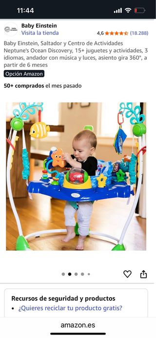 Saltador bebé Baby Einstein
Precio original 159€