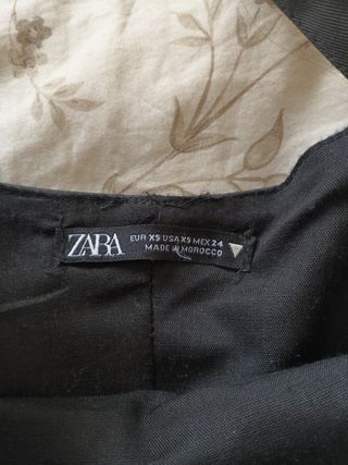 Vestido negro Zara Talla XS