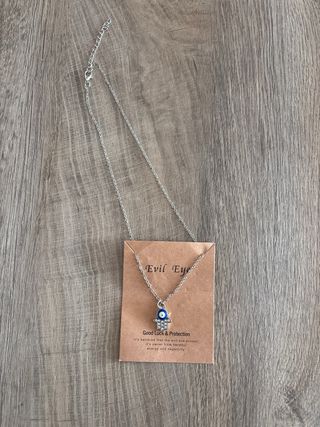 Collar de bisutería Mal de Ojo Mano de Fátima
