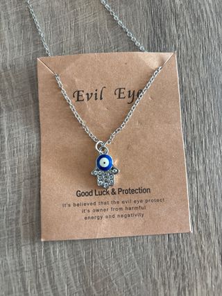 Collar de bisutería Mal de Ojo Mano de Fátima