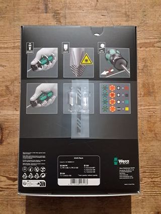 Juego destornilladores y bandeja Wera