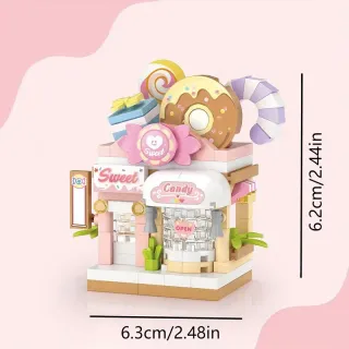 Mini Blocchi Costruzione Candy Shop