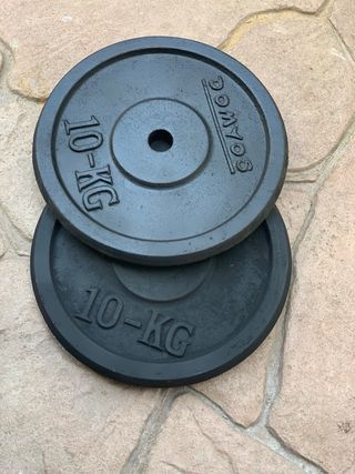 Pareja Discos Domyos 2x10 kg 28 mm