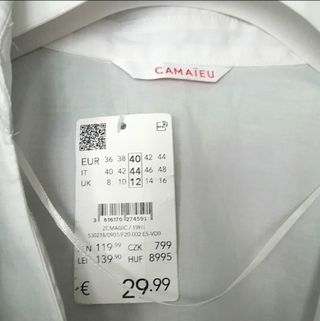 Camisa Nueva L + Foulard 