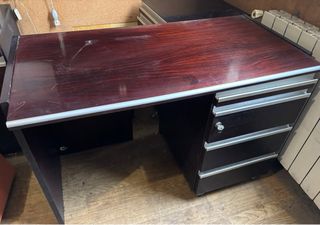 Conjunto Muebles Oficina Madera y Cristal
