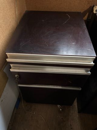 Conjunto Muebles Oficina Madera y Cristal