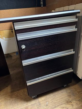 Conjunto Muebles Oficina Madera y Cristal
