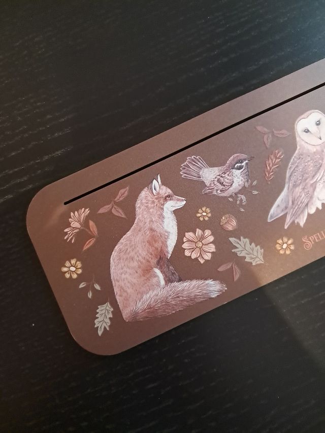 Expositor de cartas otoñal con animales
