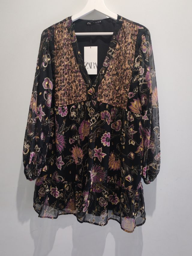 Vestido Zara estampado floral