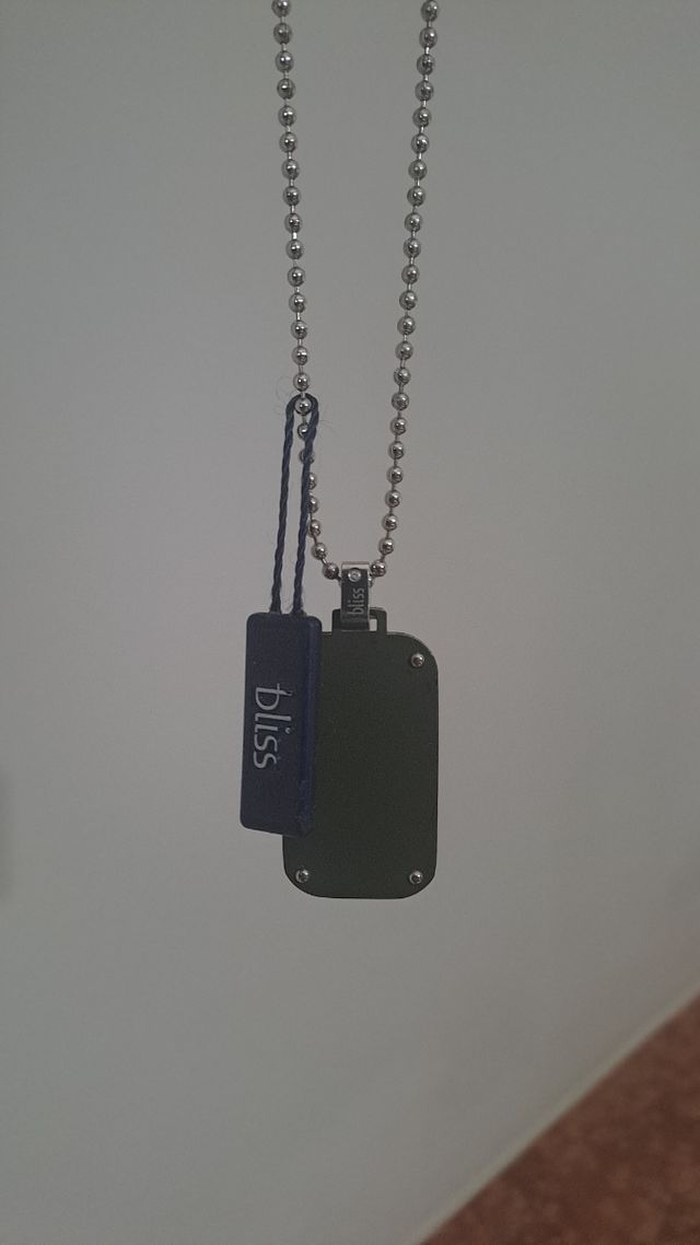 Collana Dog Tag BLISS Acciaio Argento