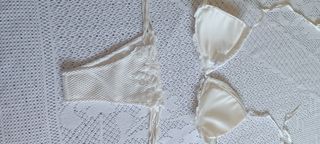 Bikini blanco con encaje