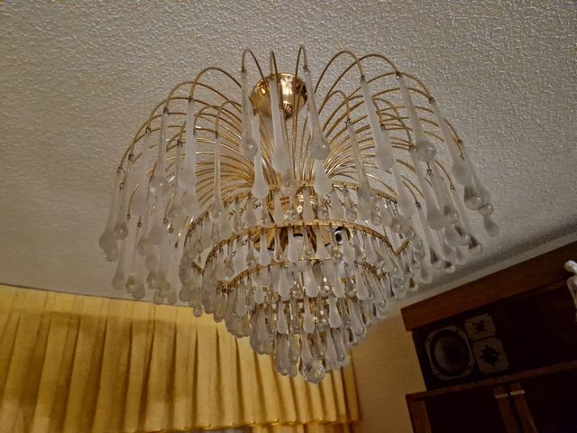 3 Lámparas de araña de cristal lagrimas cristal