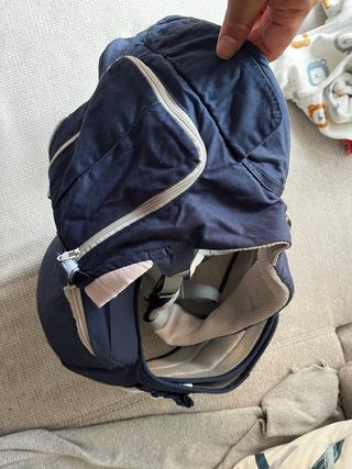 Mochila portabebés azul