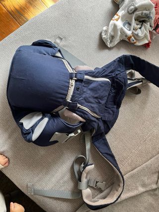 Mochila portabebés azul