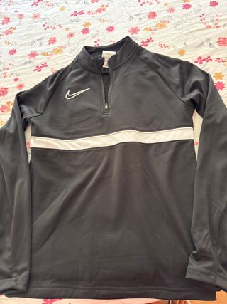 Sudadera Nike Media Cremallera Negra y Blanca