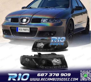 FAROS SEAT LEON 1M LUZ DIURNA FONDO NEGRO 99-05