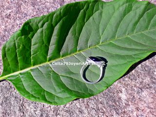 Anillo Ónix Natural Artesanal Talla 15