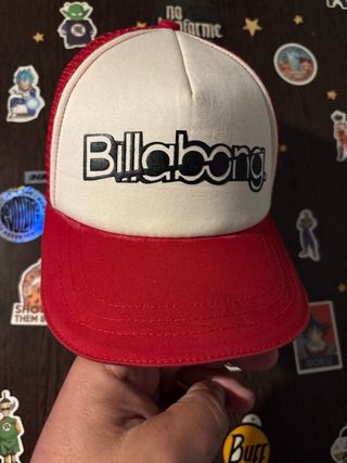 Gorra Billabong Roja y Blanca