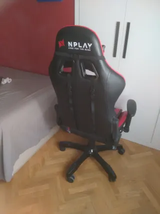 Silla Gaming NPLAY Roja y Negra