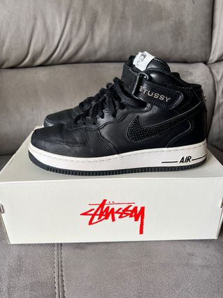 Nike Air Force 1 Mid x Stussy Negro