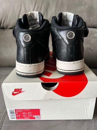 Nike Air Force 1 Mid x Stussy Negro