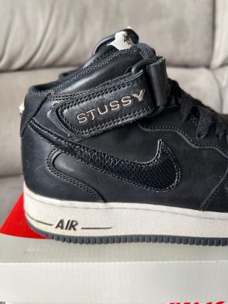 Nike Air Force 1 Mid x Stussy Negro