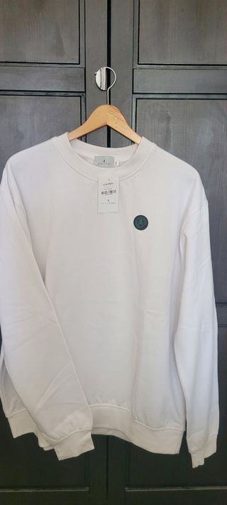 Sudadera SCALPERS Blanca Interior Peludo Talla XXL
