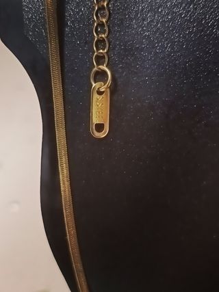 Collana Snake dorata in S.Steel