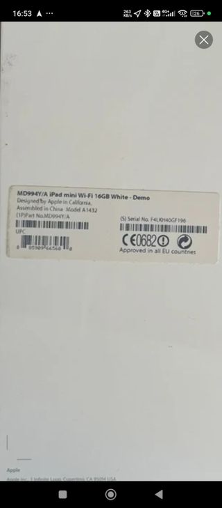 Apple iPad Mini Blanco