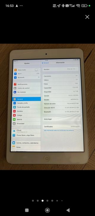 Apple iPad Mini Blanco
