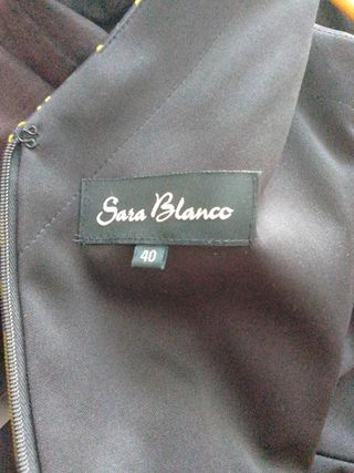 Vestido de fiesta verde y negro talla 38/40 esta 
