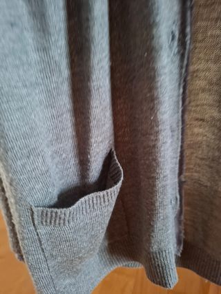 Chaqueta Zara Knit Gris Talla M