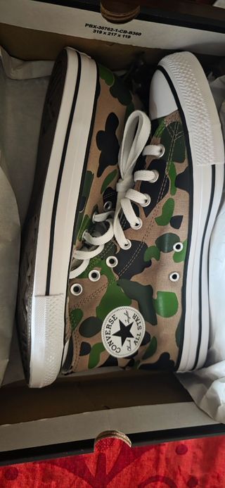 Zapatillas Converse Camuflaje Beige/Verde