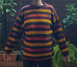 Jersey de lana 100% multicolor